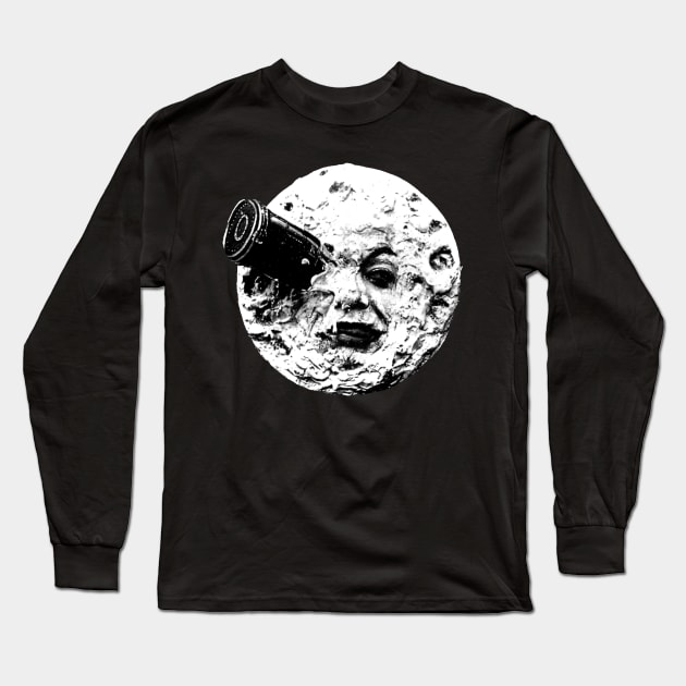 Man in the Moon Long Sleeve T-Shirt by lldesigns